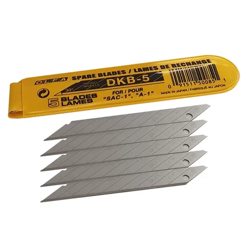 Olfa® DKB-5, 5 Stk.Präzisions-Klinge 9mm 30°für SAC-1 Messer + und andere Cutter