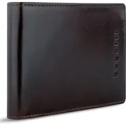 bugatti Romano RFID Geldbörse mit Klappe 8CC Braun - Hochwertige bugatti Geldbörse aus edlem Leder, ausgestattet mit RFID-Schutz. Perfekt für stilbewusste Männer, die Wert auf Qualität und Funktionalität legen. Maße: 12 x 9 x 1,5 cm.