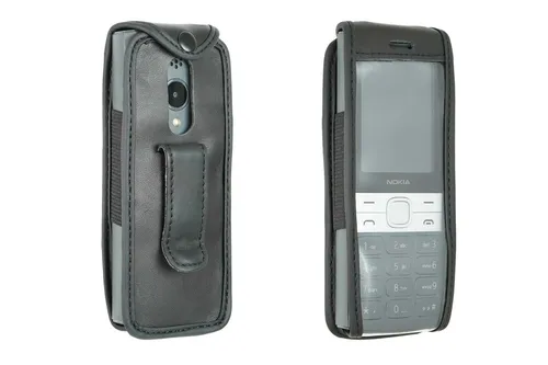 caseroxx Ledertasche mit Gürtelclip kompatibel mit Nokia 150 (2023) aus Echtlede