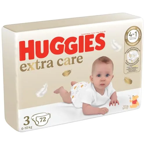 Pampersy | HUGGIES | Elite Soft Windeln 3 | Gewicht (5-9kg) | Inhalt 72 Stück |