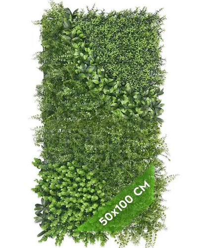 JELLE & JACOB Kunstpflanze Blumenwand 100 cm - Die pflegeleichte Pflanzenwand von JELLE & JACOB verwandelt Ihr Zuhause in eine grüne Oase. Ideal für drinnen und draußen, bietet sie eine harmonische Atmosphäre ohne Pflegeaufwand.