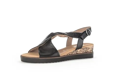 Gabor Damen Keilsandalen - Wanderschuhe, leichte Mehrweite (G) für optimalen Tragekomfort, perfekt für den Sommer mit flachem Keilabsatz von 4.5 cm und stylischem Design.