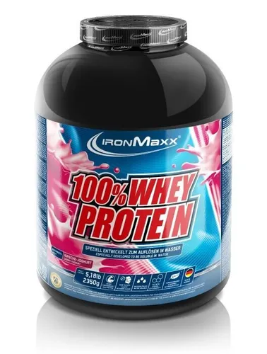 IronMaxx 100 % Whey Protein Kirsche-Yoghurt, 2350 g Dose - Protein Shakes & Muskelaufbau, hochwertiges Whey-Protein für optimalen Muskelaufbau und köstlichen Geschmack von Kirsche-Yoghurt.