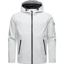 Ragwear Herren Übergangsjacke Softshelljacke Shellwie White Gr. M - Funktionsjacke mit außergewöhnlicher Wasserdichtigkeit (11.000mm) und Atmungsaktivität (3.000 g/m²/h), ideal für wechselhaftes Wetter und vielseitig kombinierbar.