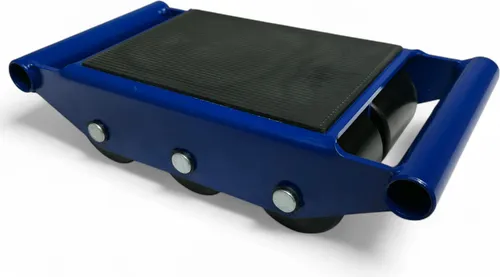 Panzerrollen 6t Transportrollen mit 6 Nylonrädern - Transportroller für schwere Lasten bis 6 Tonnen, ideal für Industrie und Werkstatt. Ausgestattet mit robusten Nylonrädern für hohe Belastbarkeit und lange Lebensdauer.