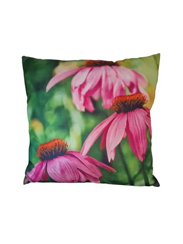 degawo Dekokissen Outdoor Kissen 40x40 cm – SONNENHUT pink-grün – wasserabweisend