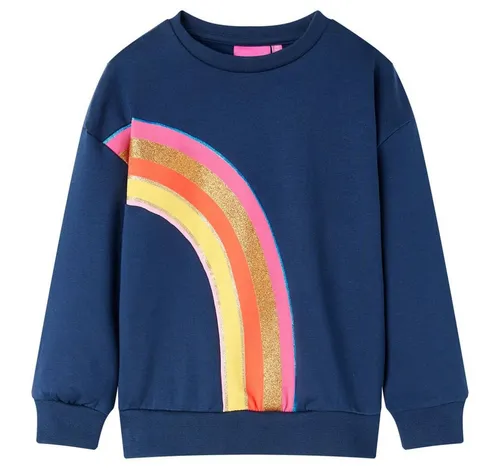 vidaXL Sweatshirt Kinder-Sweatshirt Marineblau 92