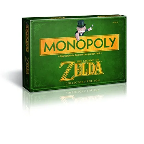Winning Moves 43508 - Monopoly: The Legend of Zelda Collector's Edition - Gesellschaftsspiel in limitierter Edition mit exklusiven Sammelfiguren für Fans von Zelda und Monopoly.