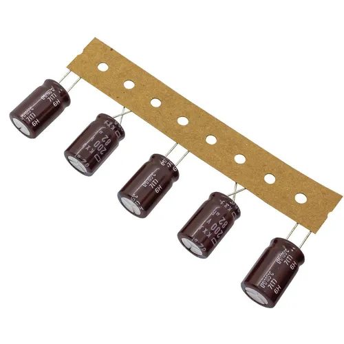 10x Elko Kondensator Radial 82µF 200V 105°C 12,5x20mm EKXJ201ETE820MK20S 82uF