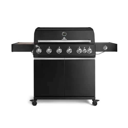 Produktbild BURNHARD® Gasgrill Fat FRED Deluxe, 6-Brenner Edelstahl