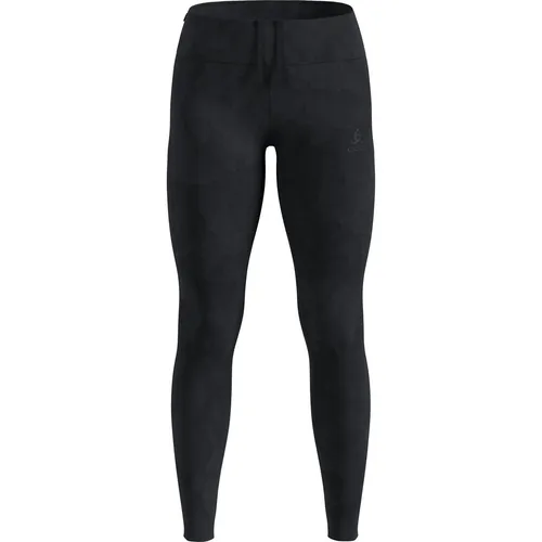 Odlo Zeroweight Print Lauftight Damen - Schwarz, Größe XS - Hochwertige Damen-Lauftight von Odlo in elegantem Schwarz, ideal für sportliche Aktivitäten. Bietet optimale Bewegungsfreiheit und Tragekomfort.