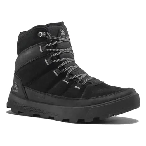 Kamik ATWATER Winterstiefel - Angenehm warm bis zu -20°C - Stiefel für Herren mit wasserdichter DriDefense-Membran und HEAT-MX-Technologie, ideal für winterliche Abenteuer und sichere Schritte auf verschneiten Straßen.