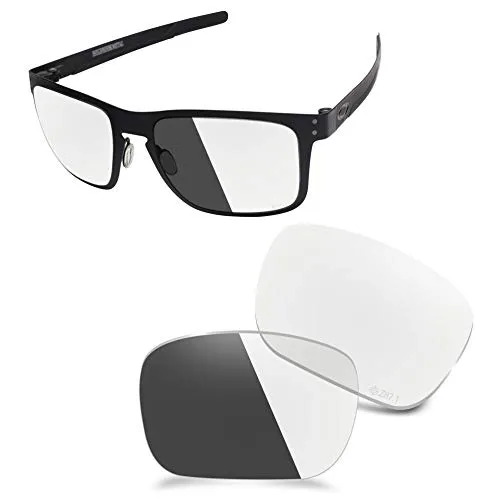 AOZAN ANSI Z87.1 Ersatzgläser kompatibel mit Oakley Holbrook Metal OO4123 Sonnenbrille Gr. onesize, Hochauflösendes Photochrom