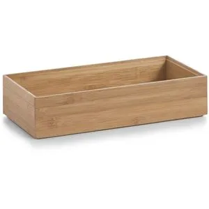 Zeller Holzkiste 13333 Ordnungsbox aus Bambus, 30 x 15 x 7 cm - Elegante Ordnungsbox aus hochwertigem Bambus, stapelbar und ideal für die Aufbewahrung von Kleinutensilien. Kombinierbar mit weiteren Größen für optimale Ordnung.