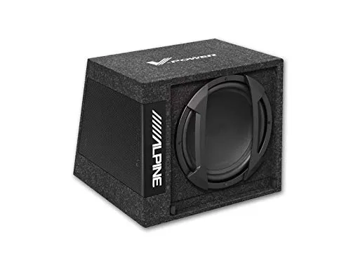 ALPINE SWD-355 Aktiv-Subwoofer 30cm - Car-HiFi-Lautsprecher mit 150 W RMS für kraftvollen Bass, ideal für ein verbessertes Klangerlebnis im Auto.