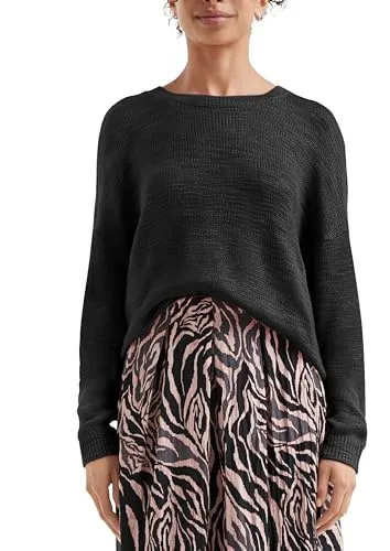 QS Strickpullover mit Strukturmuster