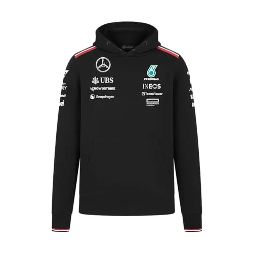 MERCEDES AMG PETRONAS F1 Herren 2024 Team Kapuzenpulli - Schwarz - Größe: XXL