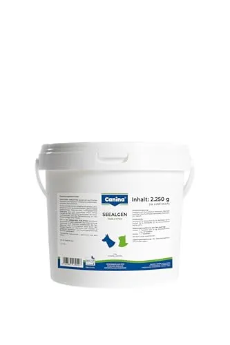 Canina Seealgen Tabletten 1er Pack (2.25 kg) - Vitamine für Hunde, hochwertiges Naturprodukt ohne synthetische Zusätze, unterstützt Hautstoffwechsel und Verdauung für gesunde Hunde.