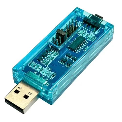 DSD TECH SH-U07A USB zu TTL Adapter mit CH340C Chip Unterstützung 5V 3,3V 2,5V 1,8V Logikpegel