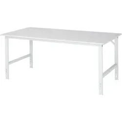 Rau Arbeitstisch Tom 200x100 cm - Hochwertig und flexibel - Arbeitstisch mit Melaminharzbeschichtung, spritzwasserfest und schmutzresistent. Ideal für den professionellen Einsatz, auch im Lebensmittelbereich. Made in Germany mit 5 Jahren Qualitätsgarantie.