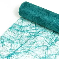 DecoHomeTextil Heimtextilmanufaktur Tischläufer Sizoweb® Tischband Dekoration Dekor Breite 30cm Farbe+Länge wählbar grün 30 cm x 2500 cm