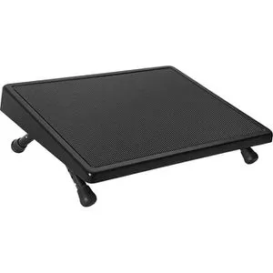 Wedo Fußstütze EDV, 4-fach höhenverstellbar und winkelverstellbar - Praxisausstattung für ergonomisches Arbeiten, fördert eine entspannte Haltung der Beine und Lendenwirbel. Rutschfeste Trittfläche und stabile Konstruktion aus Stahlblech.