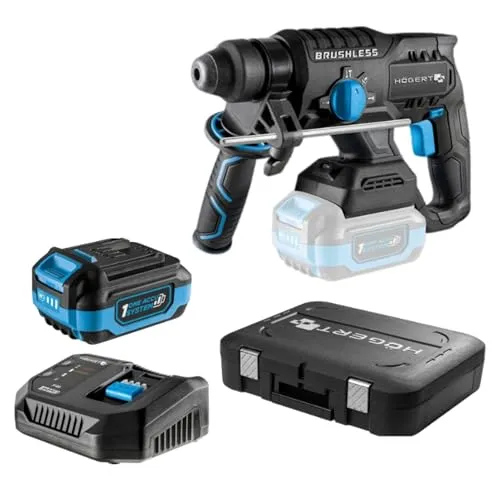 HÖGERT TECHNIK Bürstenloser Akku-Bohrhammer Set 18V