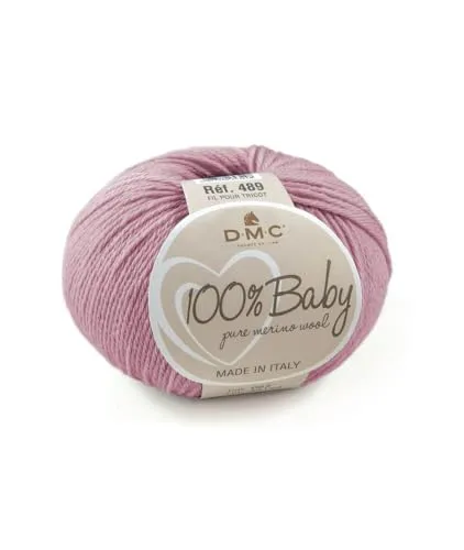 DMC - 100% Baby Wool, ideal ist für Baby-Strickwaren | 50 g, 225 m, 26 Farben