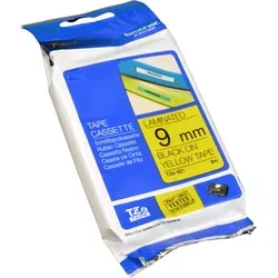 Brother P-touch TZe-621 - Selbsthaftendes Beschriftungsband, Schwarz auf Gelb, 9 mm x 8 m, kratzfest und ideal für dauerhafte Etikettierungen