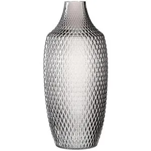 Leonardo Vase Poesia, Grau, Handgemachte Glasvase 40 cm in grau von LEONARDO