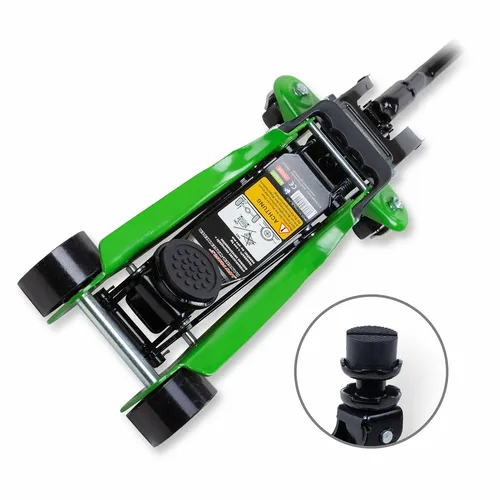 BullPower Hydraulischer Wagenheber für PKW und SUV - Wagenheber & Unterstellböcke, hydraulisch, tragfähig bis 2 t, ideal für flaches Arbeiten mit 35mm-Adapter und ergonomischem Tragegriff.