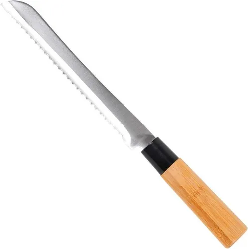 KESPER® Brotmesser Brotmesser mit Bambusgriff, Universalmesser, Klingenlänge: 19 cm