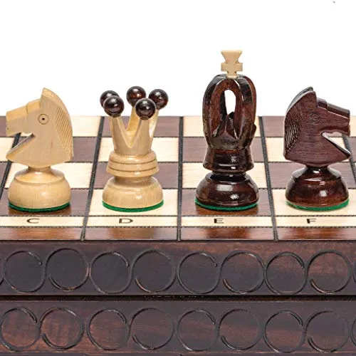 Husaria European International Chess Holzspielset King's Classic