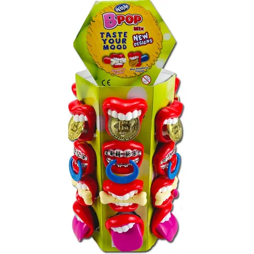Bpop Mix Lutscher mit Gebissmotiven 24 Stück 69,03€/1kg
