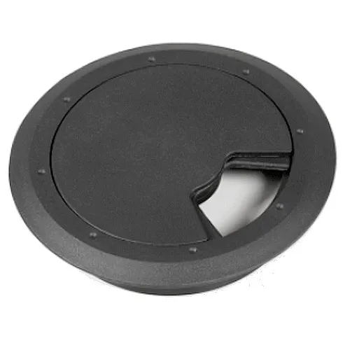 praktische Kabeldurchführung ST-105 Kunststoff, schwarz Ordnung am Schreibtisch