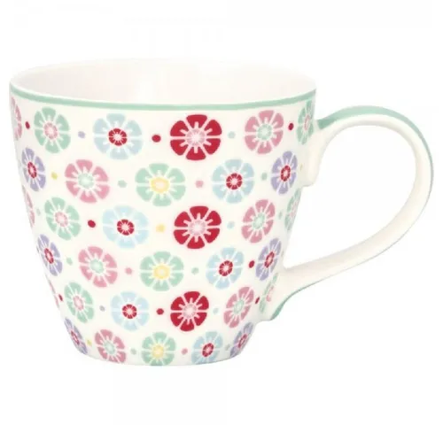 Greengate Tasse Tasse mit Henkel Rike White (300ml)