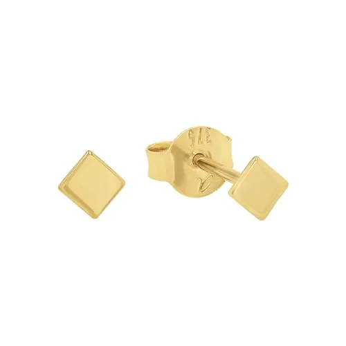Amor Ohrstecker Unisex, 0,3 cm Gold in gold von Amor