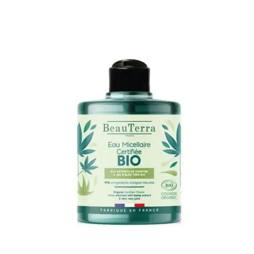 BIO Mizellenwasser 500 ml von Beauterra - Effektives Gesichtswasser für die sanfte Reinigung und Pflege der Haut. Ideal für alle Hauttypen und mit geprüfter Qualität – für ein frisches Hautgefühl.