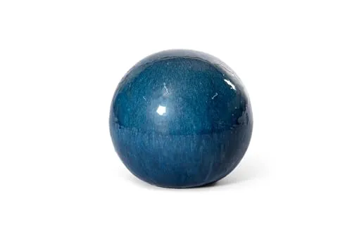 Keramik Gartenkugeln Set in blau von Teramico