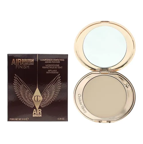 Charlotte Tilbury Airbrush Flawless Finish Pressed Powder 8g - 1 Fair/Päle - Kompaktpuder für einen makellosen, matten Teint. Tierversuchsfrei und für alle Hauttypen geeignet, ideal für den perfekten Finish.