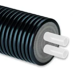 Produktbild Fernwärmeleitung Doppelrohr für Trinkwasser (Ausführung: 40x5.5 - 25x3.5. Ø160 mm)