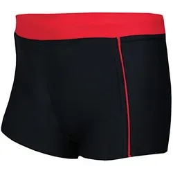 Aquarti Badeshorts Aquarti Jungen Badehose Schwimmhose Seitliche Paspel Kinder Badeshorts rot|schwarz 164