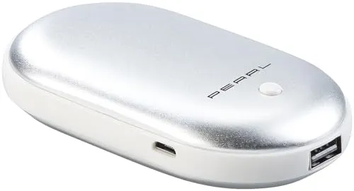 PEARL USB Handwärmer: 2in1-Powerbank mit Handwärmer