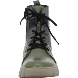 Gemini Damen Stiefelette aus Leder mit Plateau und Keilabsatz 033317-02, Größe:39 EU, Farbe:Grün - Wanderschuhe mit modischem Plateau und Keilabsatz für optimalen Tragekomfort. Ideal für einen trendbewussten Look, vielseitig kombinierbar und mit herausnehmbarer Innensohle.
