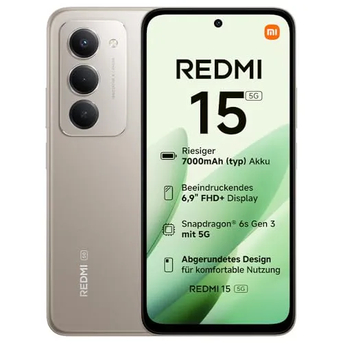 Produktbild XIAOMI Redmi 15 5G, Smartphone 8+256GB, 6,9