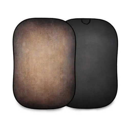 Lastolite LL LB5721 Vintage Hintergrund 1,5 x 2,1 m - Hintergrund für Fotostudios, beidseitig verwendbar mit rustikalem Vintage-Look in Walnut/Pewter und tragbarer, faltbarer Konstruktion für kreative Bildkünstler.