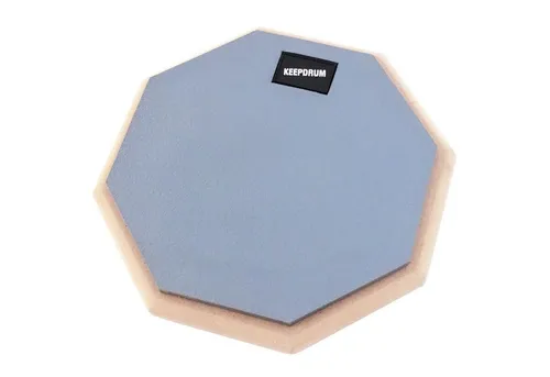 keepdrum DP-GY Drum Practice Pad Grau - Schlagzeug-Zubehör mit realistischer Spielfläche für Technik- und Geschwindigkeits-Übungen. Ideal für Musiker, die ihr Spielgefühl verbessern möchten.