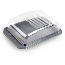 Pro Home Butterdose mit transparentem Deckel Anthrazit