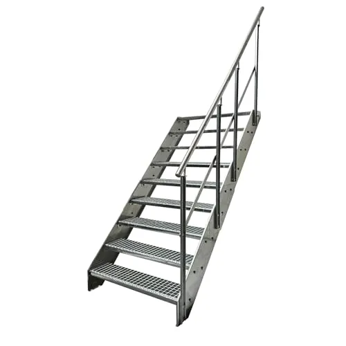 Kaminbau Mierzwa Premium Stahl Treppe mit Geländer