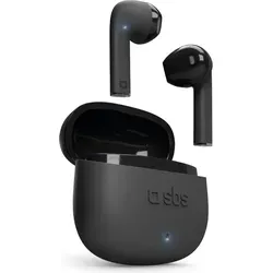 SBS One Color Semi-In-Ear schwarz TWS-BT-Headset in schwarz von SBS
